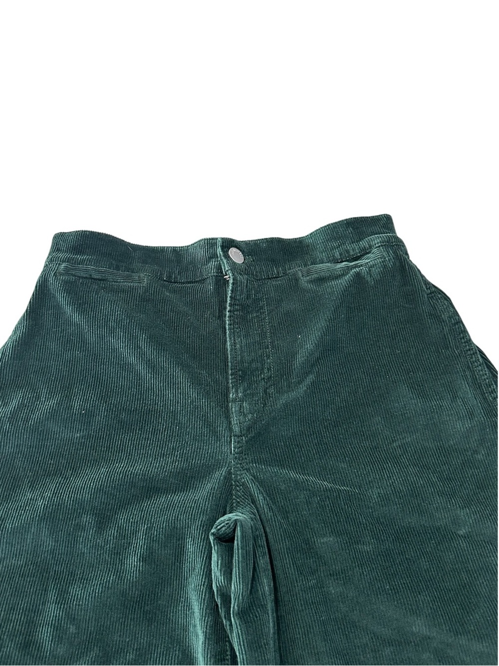 Madewell The Emmett Wide-Leg Pant In Corduroy Size 25 Style NS291 Green Stretchy - Picture 8 of 16